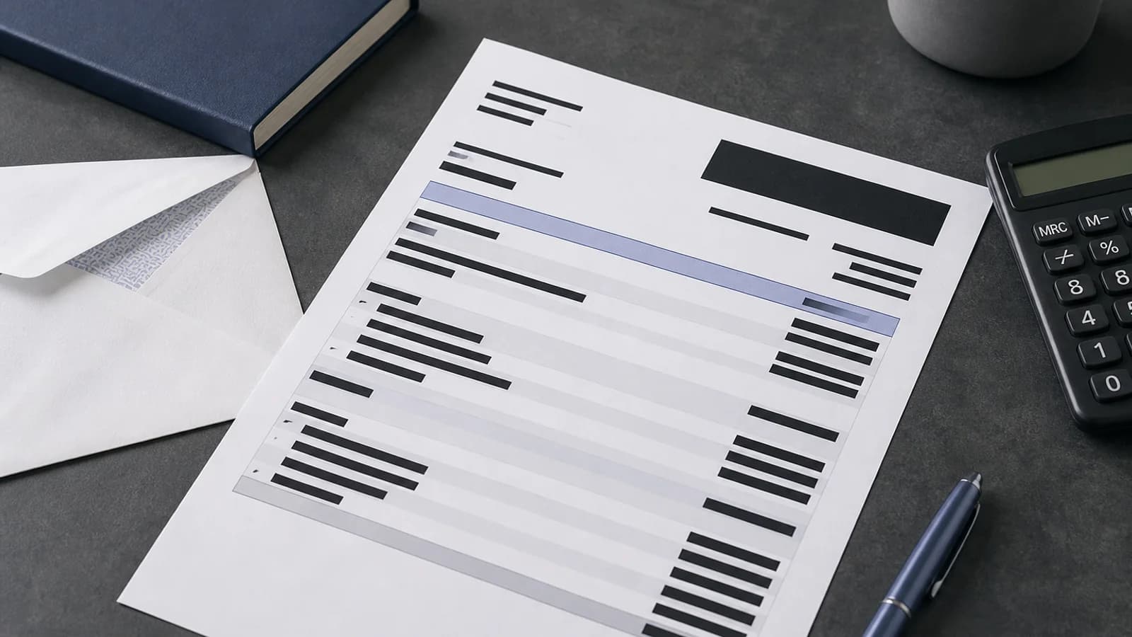 A digital bank statement with account and transaction details redacted